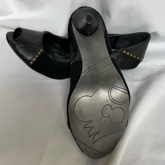 Naughty Monkey Open Toe Black Heels, BNWB SZ 8 - Picture 7 of 9